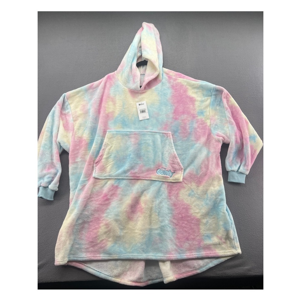 The Comfy Dream Wearable Blanket Hoodie Cotton Candy Tie Dye One Size NWT